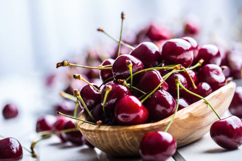 Do cherries help you sleep? A bowl of red tart cherries