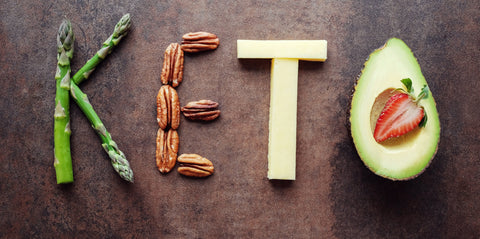 Keto diet and the immune system - what you need to know. The word Keto is spelled out with food