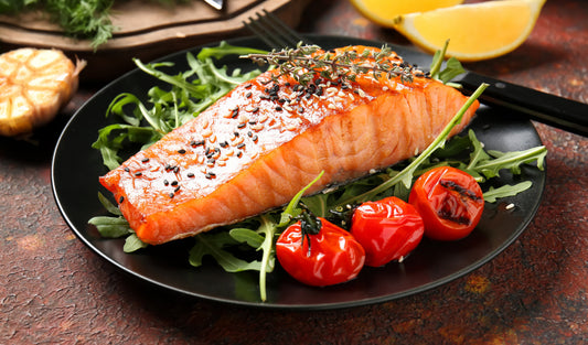 Essential guide to the Low Fermentation Diet for Digestive health. Salmon and tomatoes are allowed on this diet