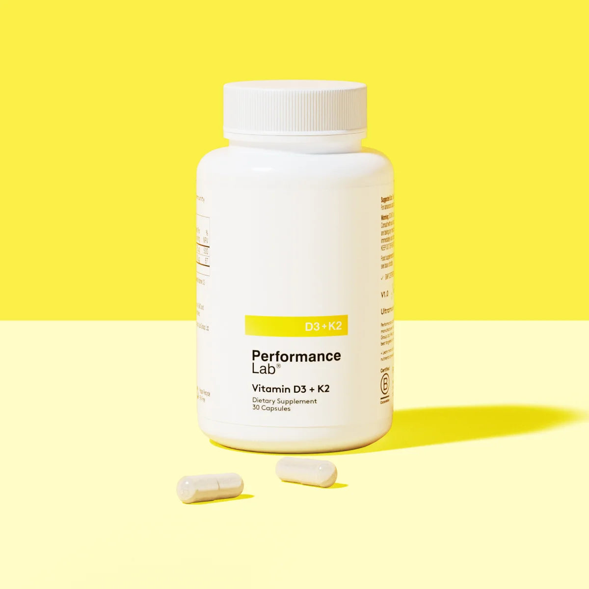 Performance Lab D3 + K2 supplement bottle