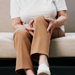 Image of elderly person with joint problems